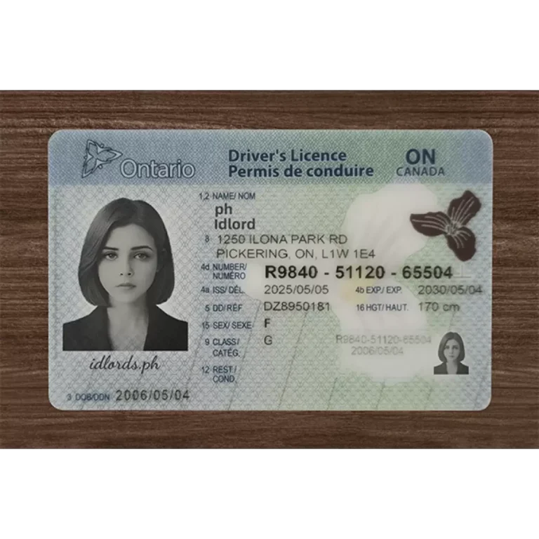 Ontario (ON) Fake ID (2025 version)