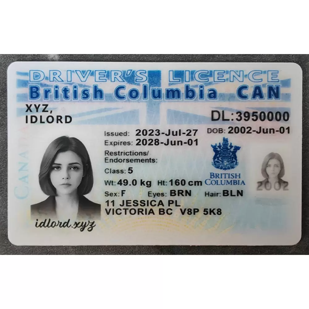 British Columbia (B.C.) Fake ID