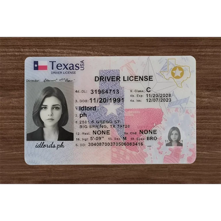 Texas (TX) Fake ID (2025 version)