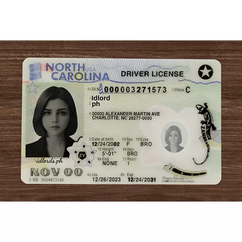 North Carolina (NC) Fake ID (2025 Version)